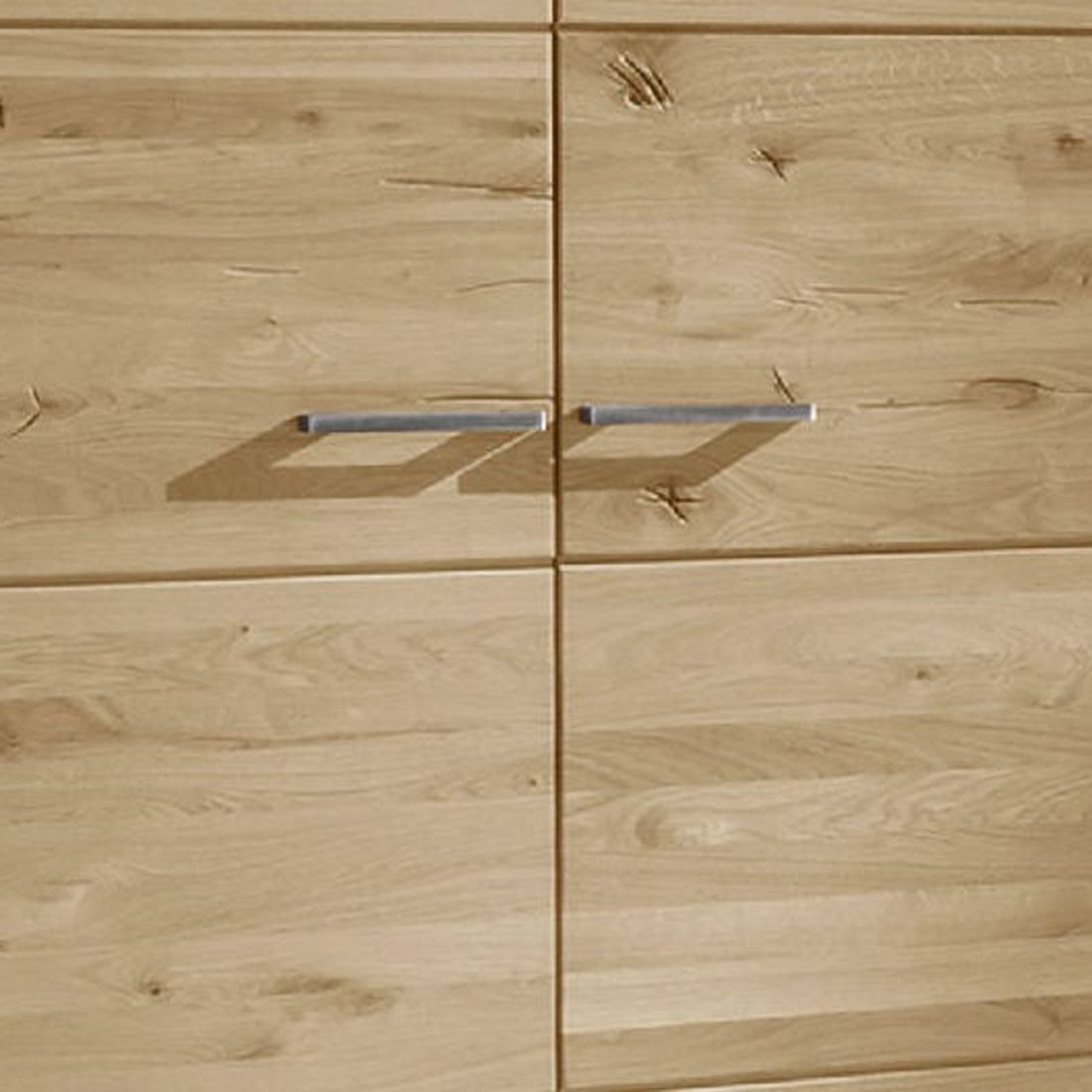 Drehtüren-Kleiderschrank Kärnten Wildeiche Massivholz H 218,7cm