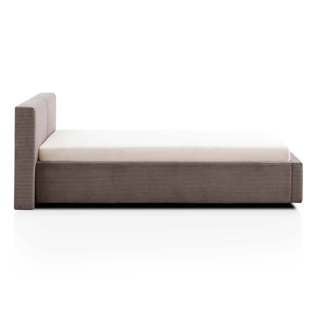 Polsterbett Dorisa Cord mit Bettkasten und Lattenrost