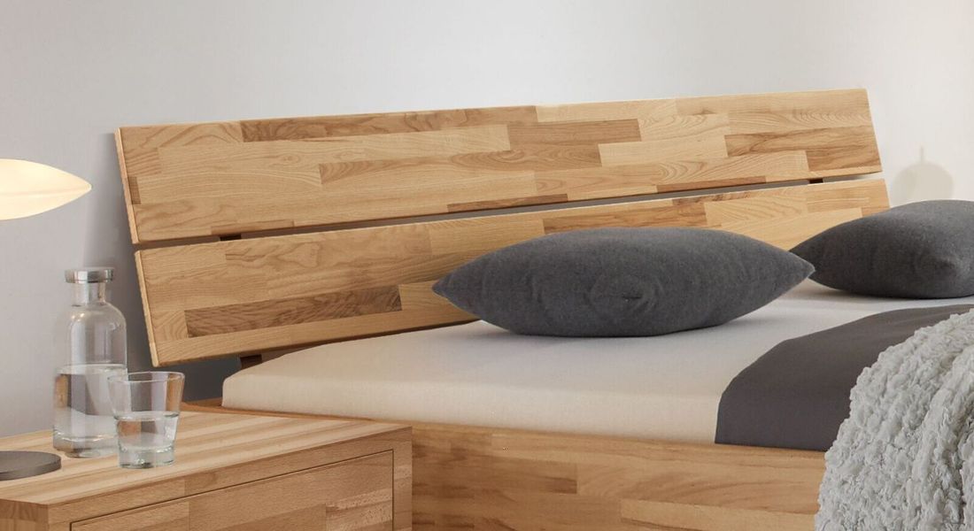 Bett Louvera Kernbuche Massivholz