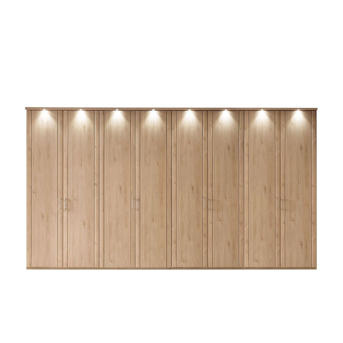 Drehtüren-Kleiderschrank Herdorf Eiche Dekor