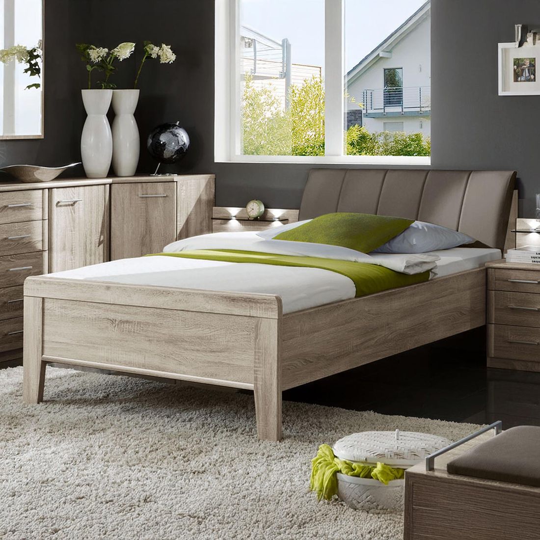 Bett Runcorn Komfort Eiche Dekor