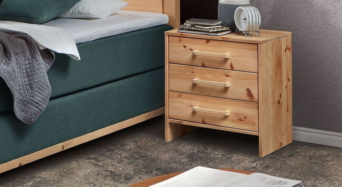 Nachttisch Sinestra Zirbe Massivholz H 60 cm