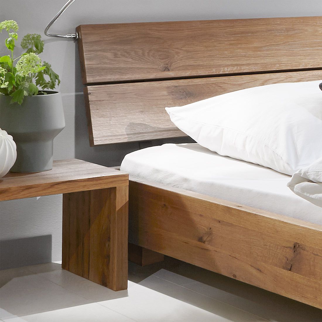 Bett Curada Wildeiche Massivholz