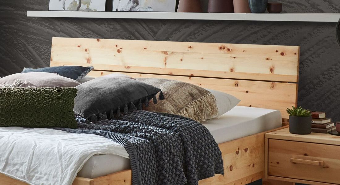 Bett Lautaro Komfort Zirbe Massivholz