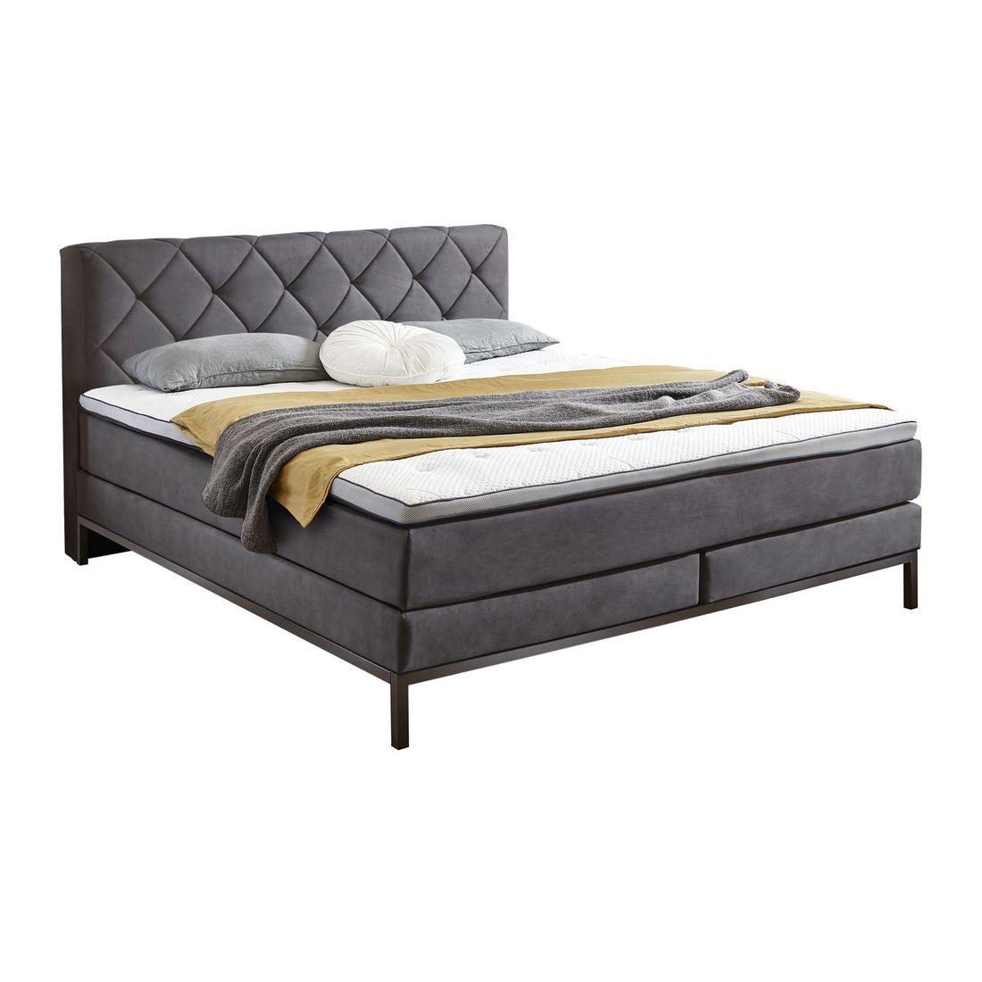 Boxspringbett Junis Kunstleder