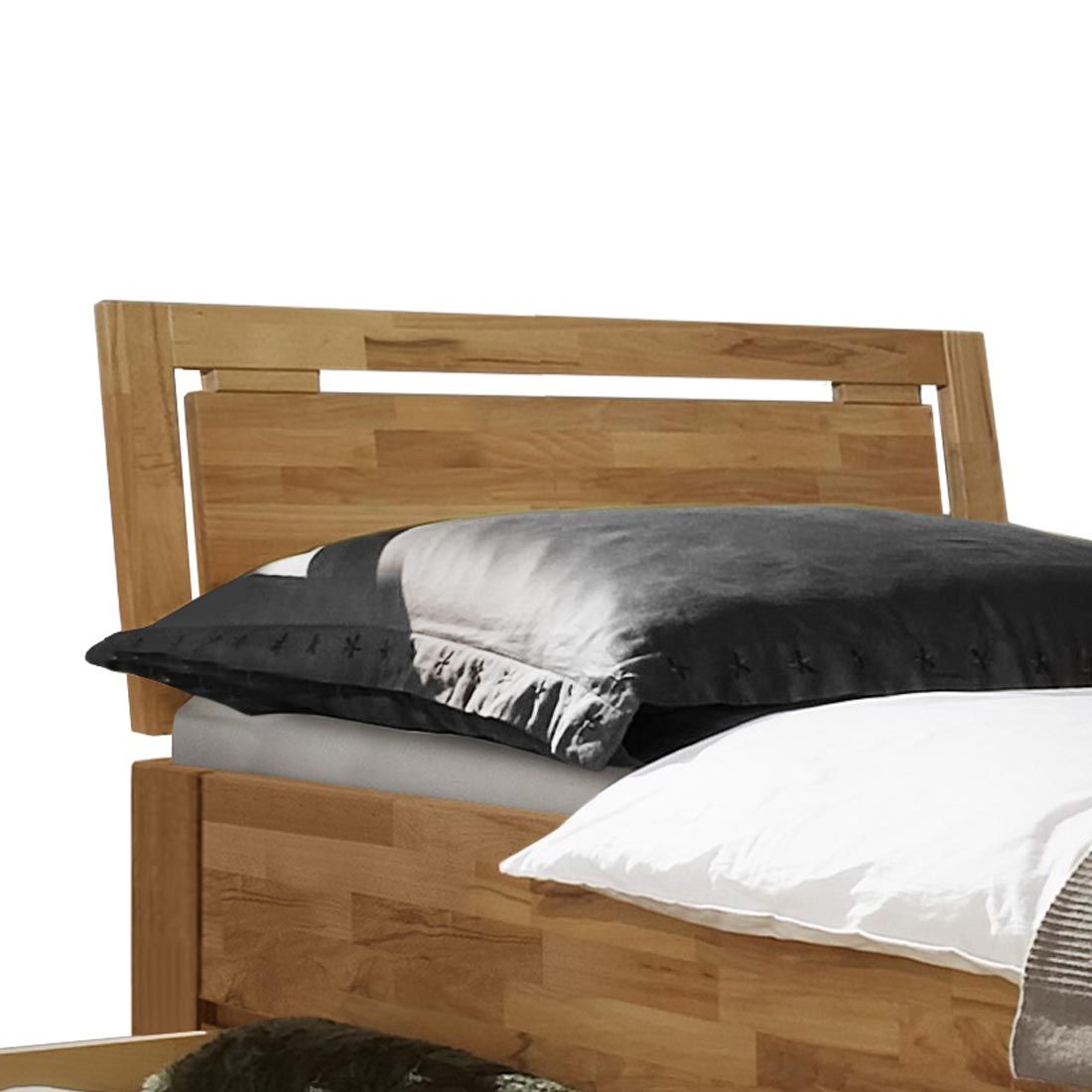 Einzelbett Andalucia Komfort Kernbuche Massivholz mit Schubkasten
