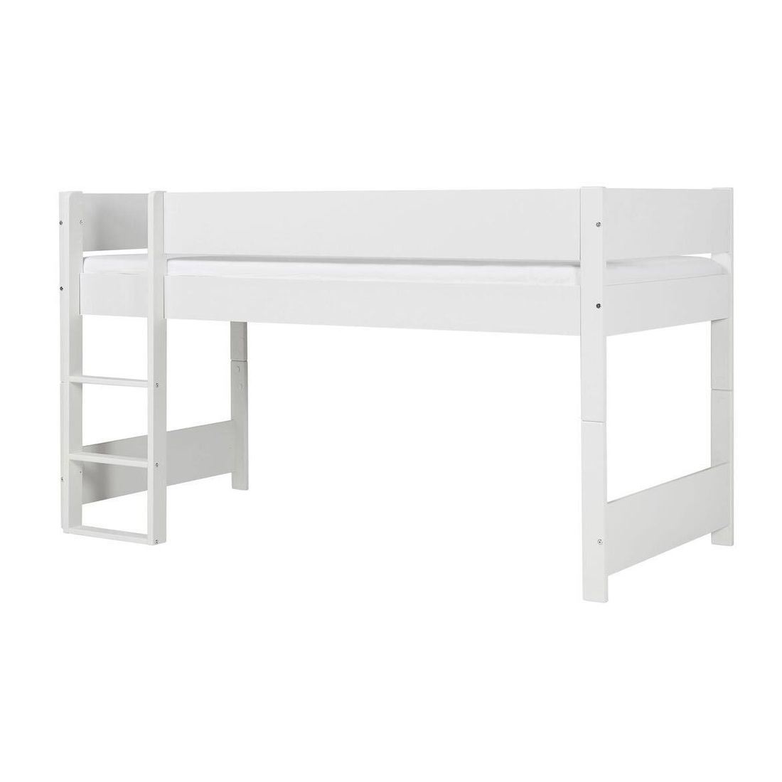 Mini-Hochbett Tacora Buche teilmassiv mit Lattenrost 90x200cm
