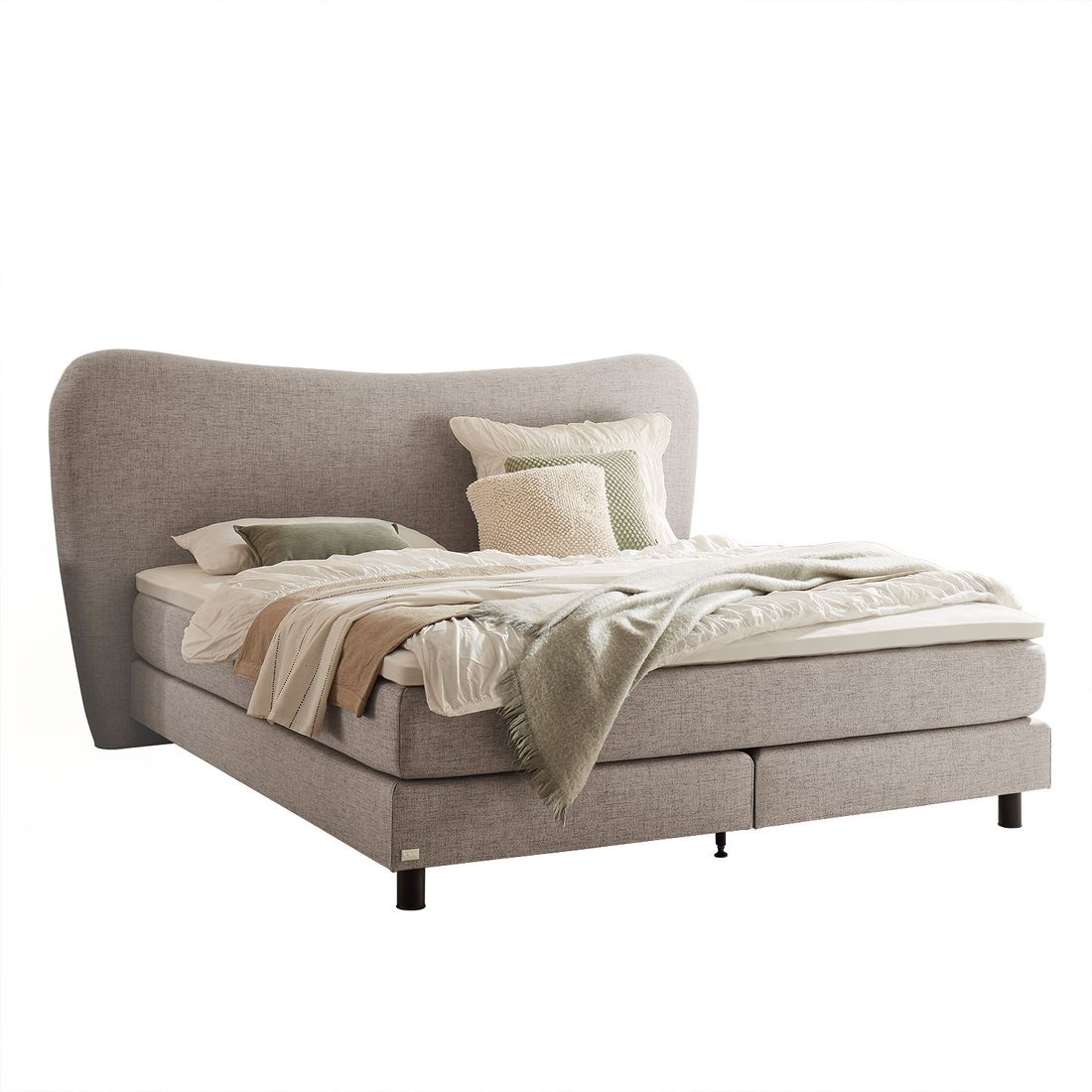 Boxspringbett Viona Webstoff