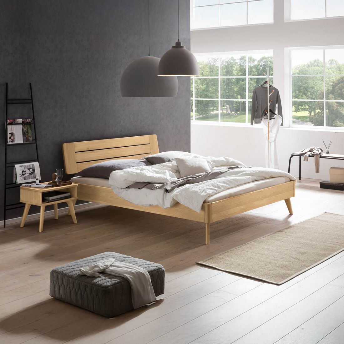 Bett Losova Eiche Massivholz