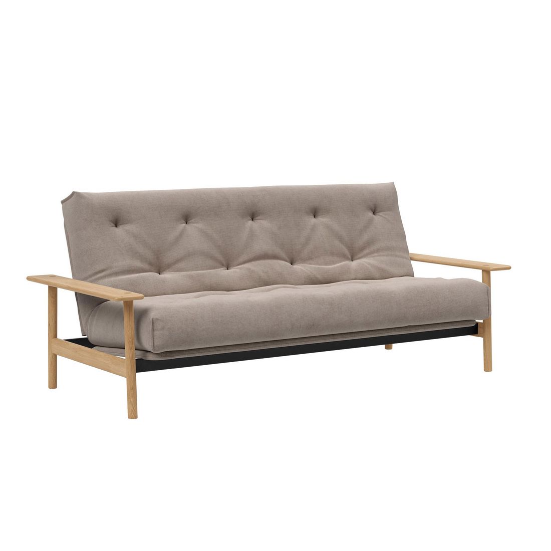 Schlafsofa Emmich Webstoff/Cord mit Lattenrost und Stauraum