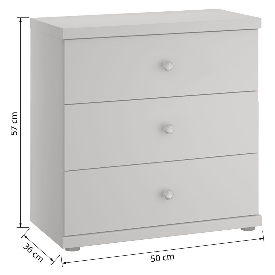 Nachttisch Qamar H 57cm