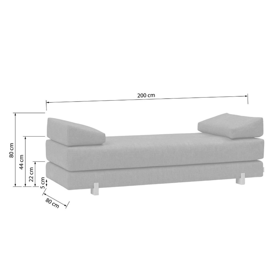 Relaxliege Yorkshire Webstoff/Cord/Chenille