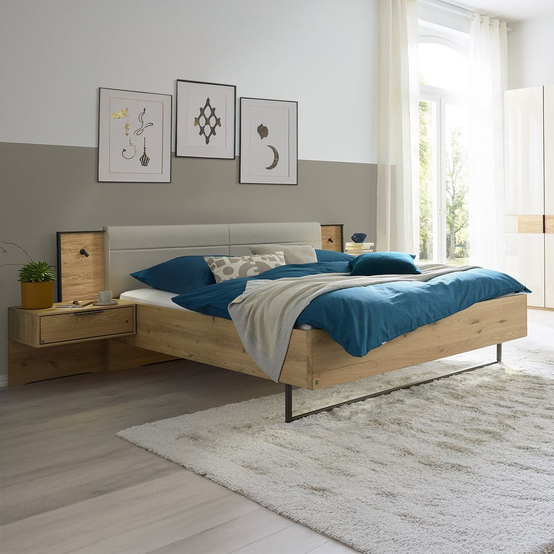 Musterring Bett San Francisco Komfort Eiche Dekor