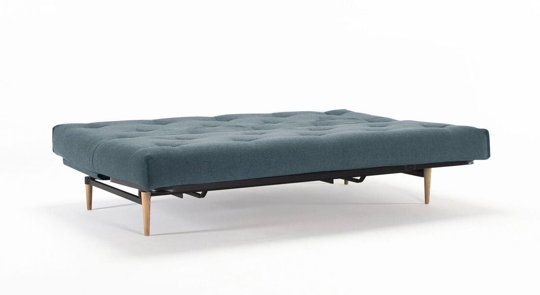 Schlafsofa Shapiro Webstoff/Cord mit Lattenrost und Stauraum