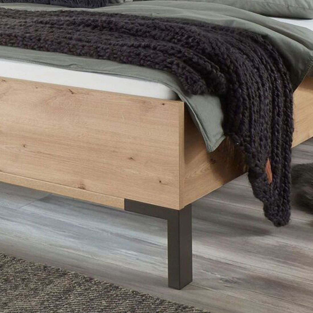 Bett Lothas Komfort Eiche Dekor