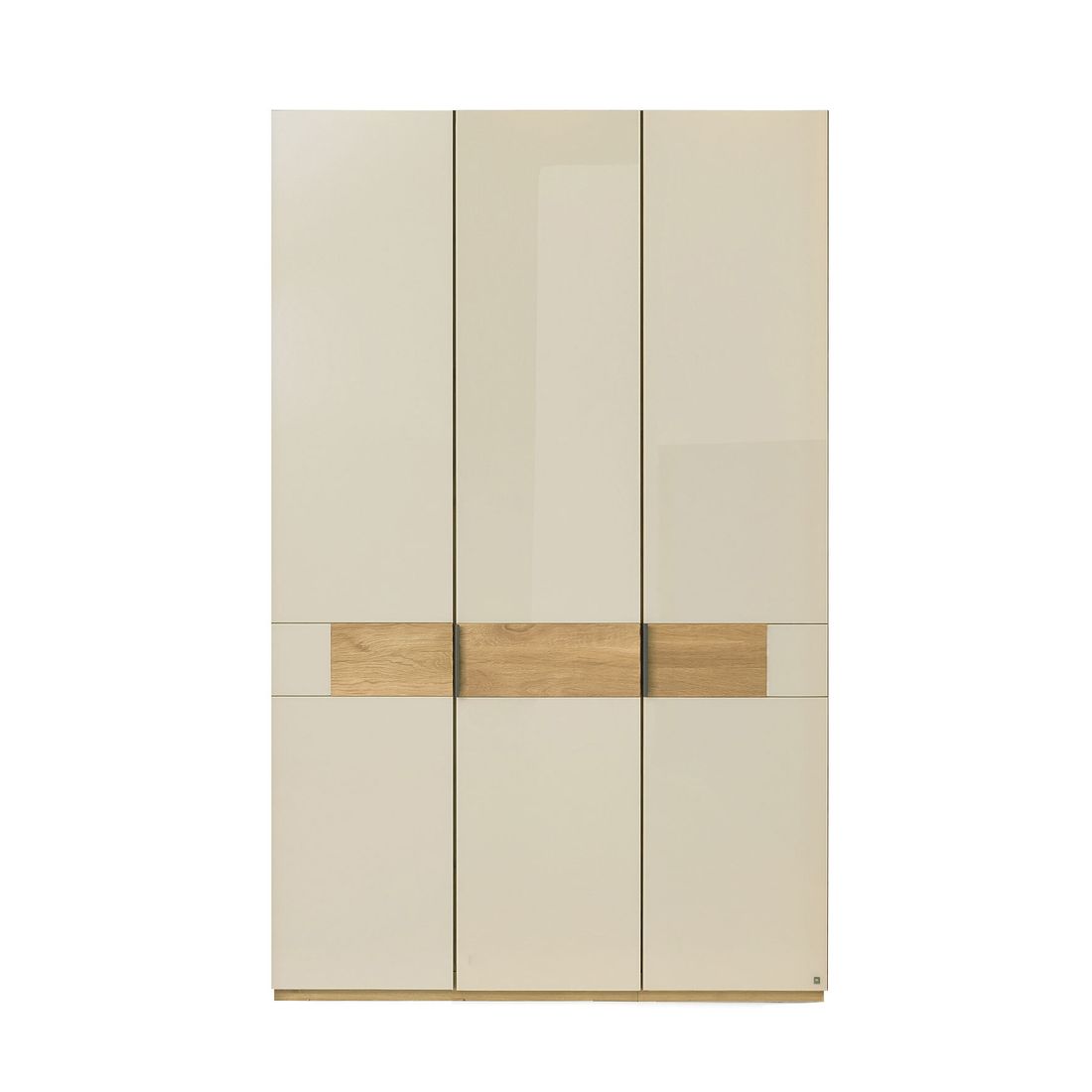 Musterring Drehtüren-Kleiderschrank San Francisco Eiche teilmassiv mit Glasfront