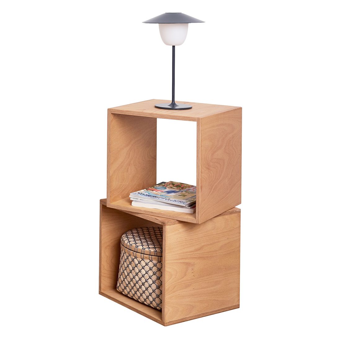Tojo Nachttisch Cube Buche Massivholz H 35cm