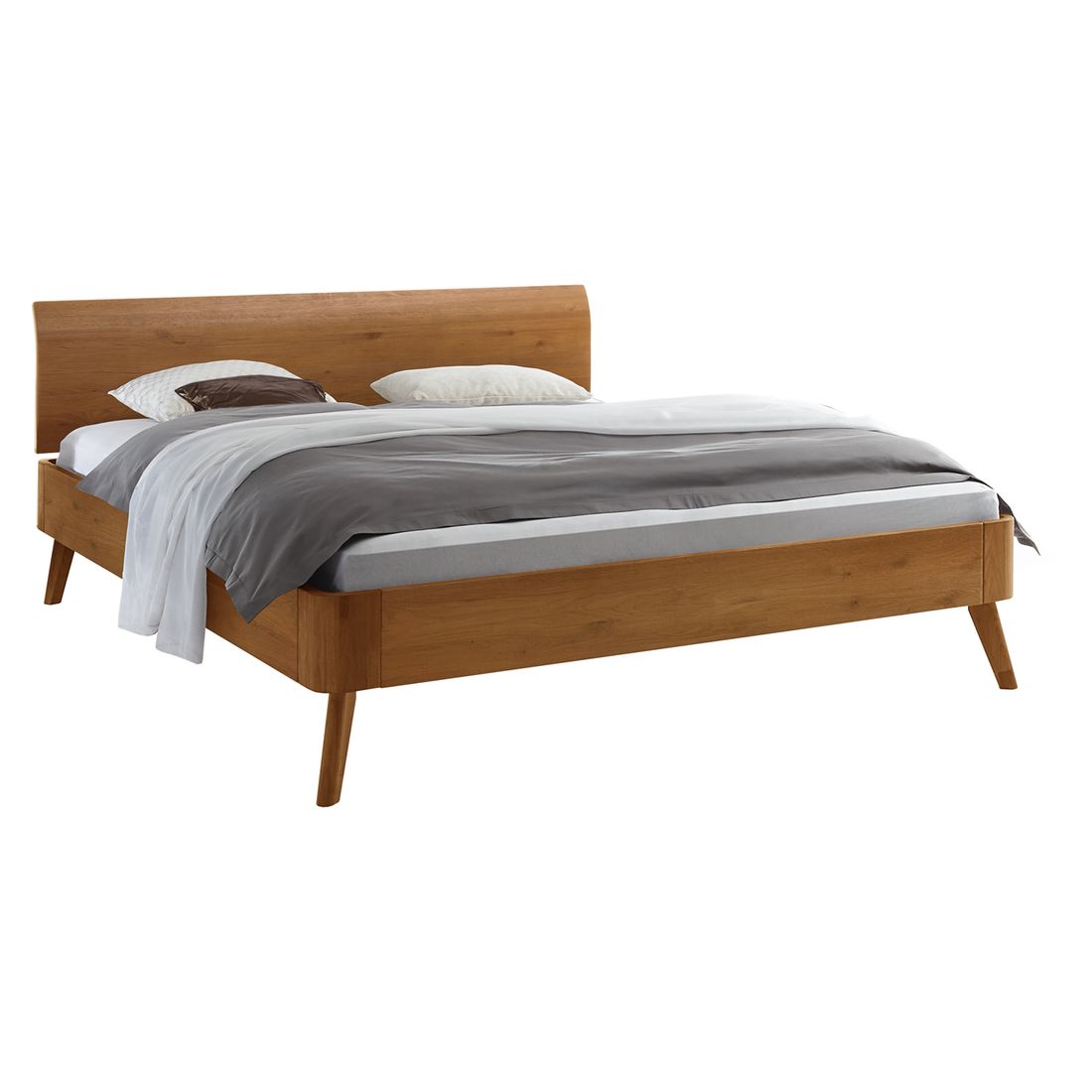 Bett Manouba Eiche Massivholz