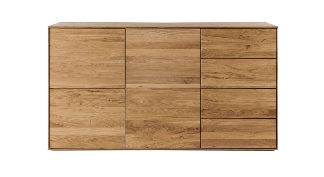 Sideboard Vildan Wildeiche Massivholz mit Schubladen