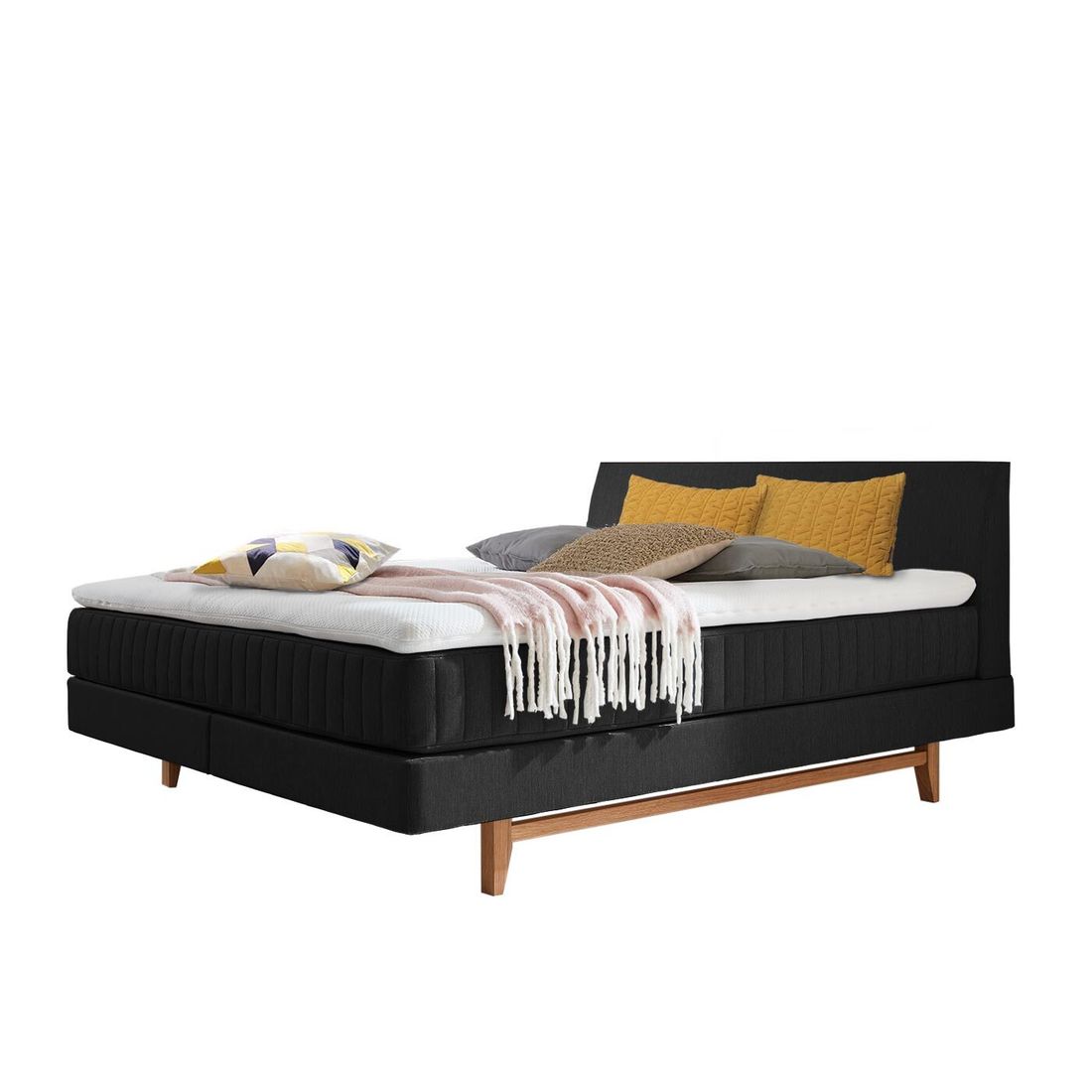 Boxspringbett Akela Eiche Webstoff