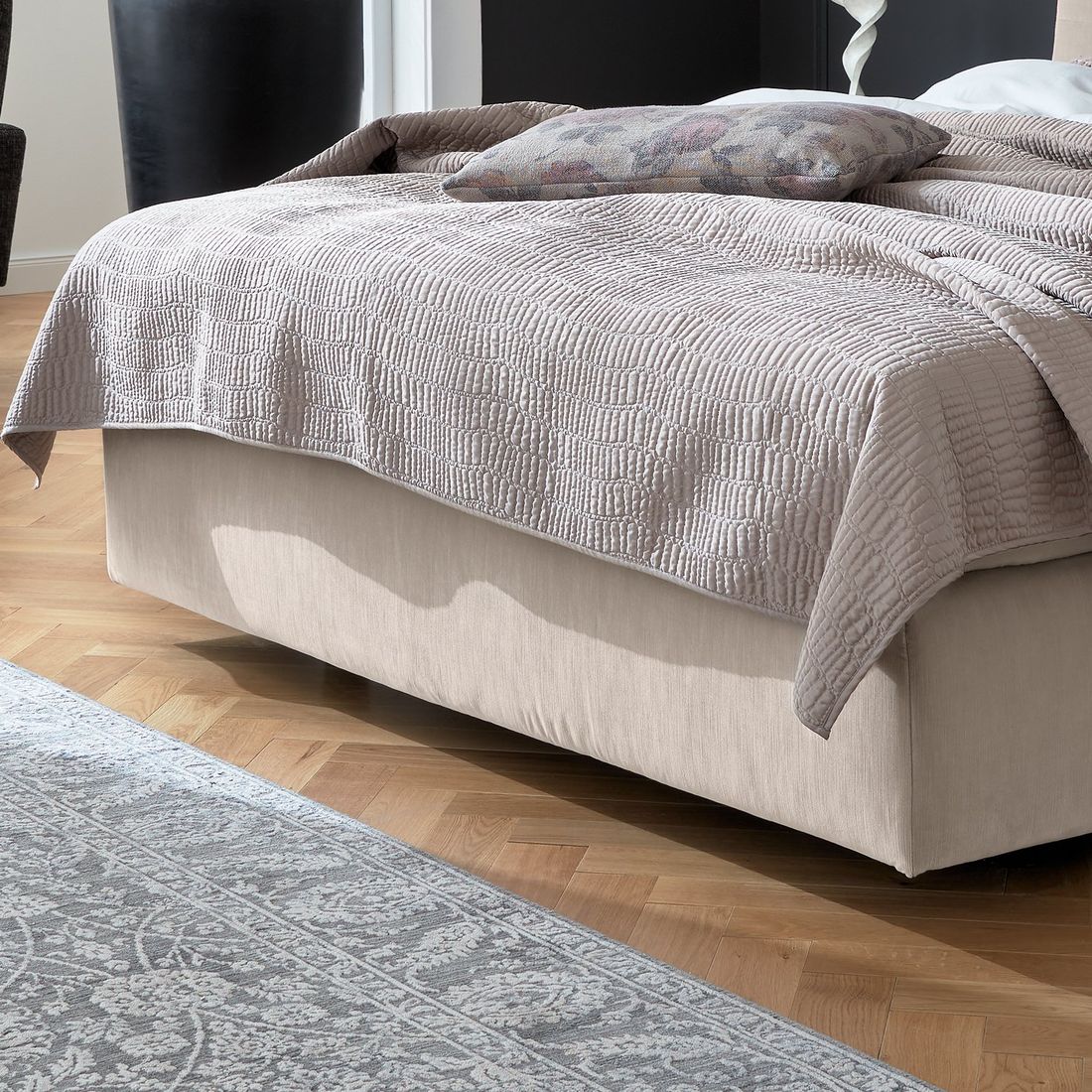 MUSTERRING Boxspringbett Elias JAB Kollektion Kopfteil geschwungen
