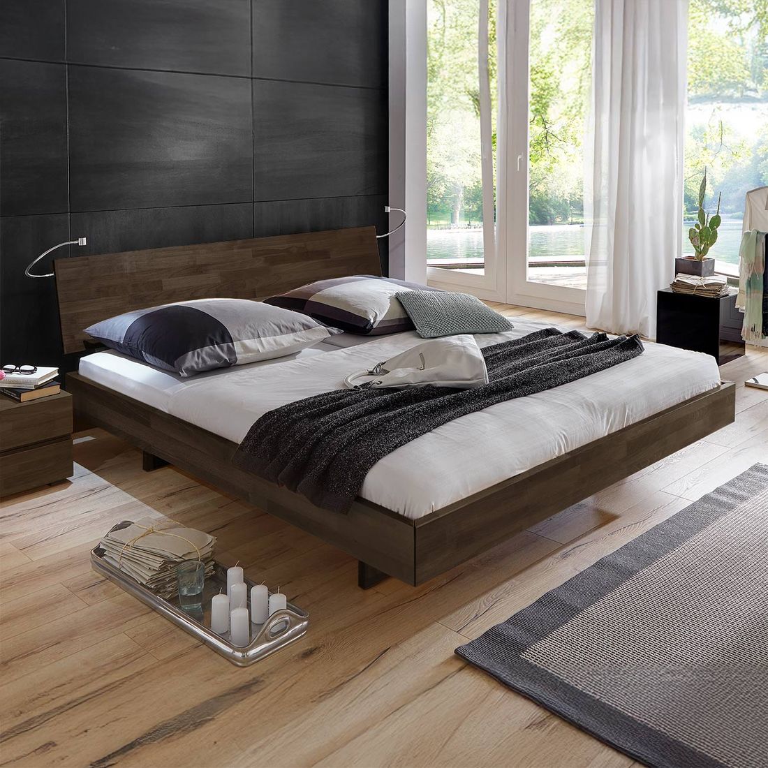 Bett Rimini Buche Massivholz