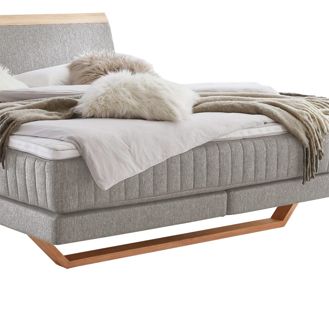 Boxspringbett Imandra Eiche Webstoff