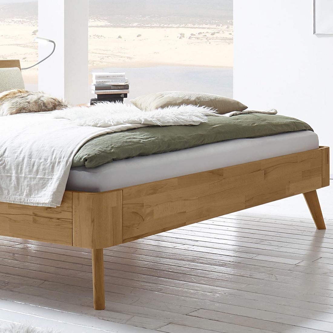 Bett Minoa Kernbuche Massivholz