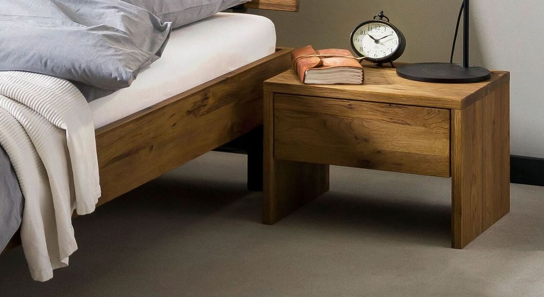 Nachttisch Tumas Wildeiche Massivholz H 35cm