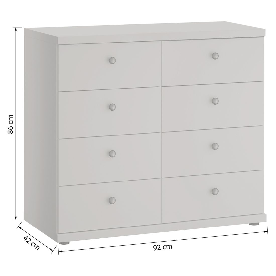 Kommode Qamar mit Schubladen