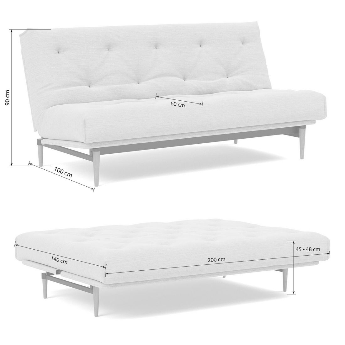 Schlafsofa Shapiro Cord mit Lattenrost und Aufbewahrungstuch