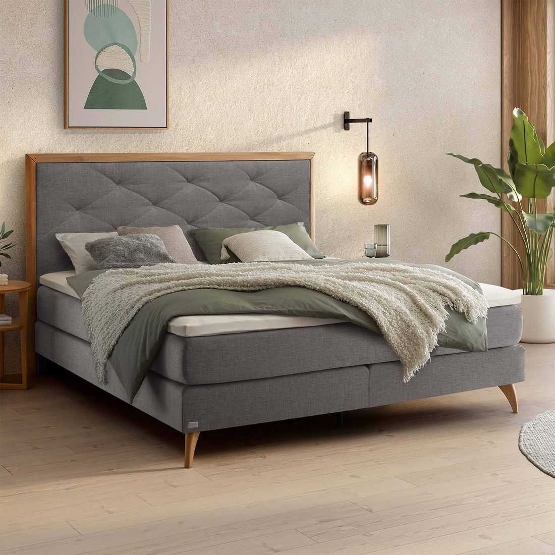 Boxspringbett Soren Webstoff