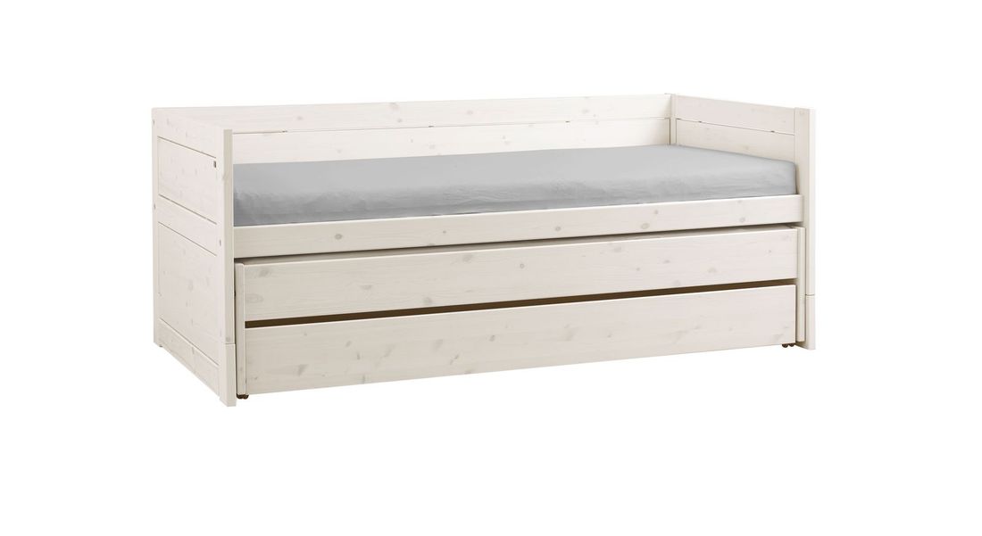 LIFETIME Kojenbett-Ausziehbett Original Kiefer Massivholz mit Lattenrost