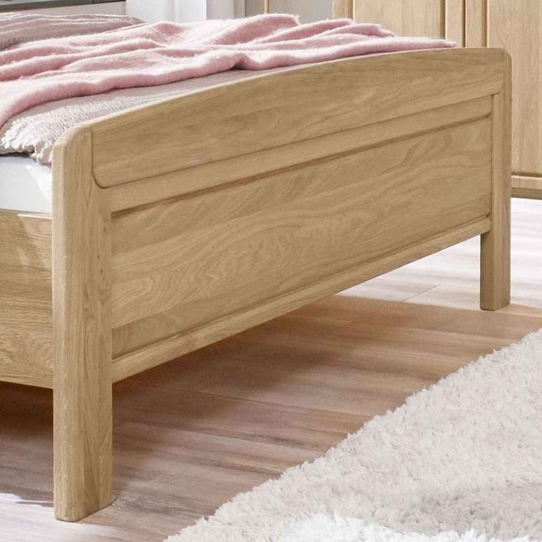 Bett Bloomfield Komfort Eiche teilmassiv mit Schubkasten