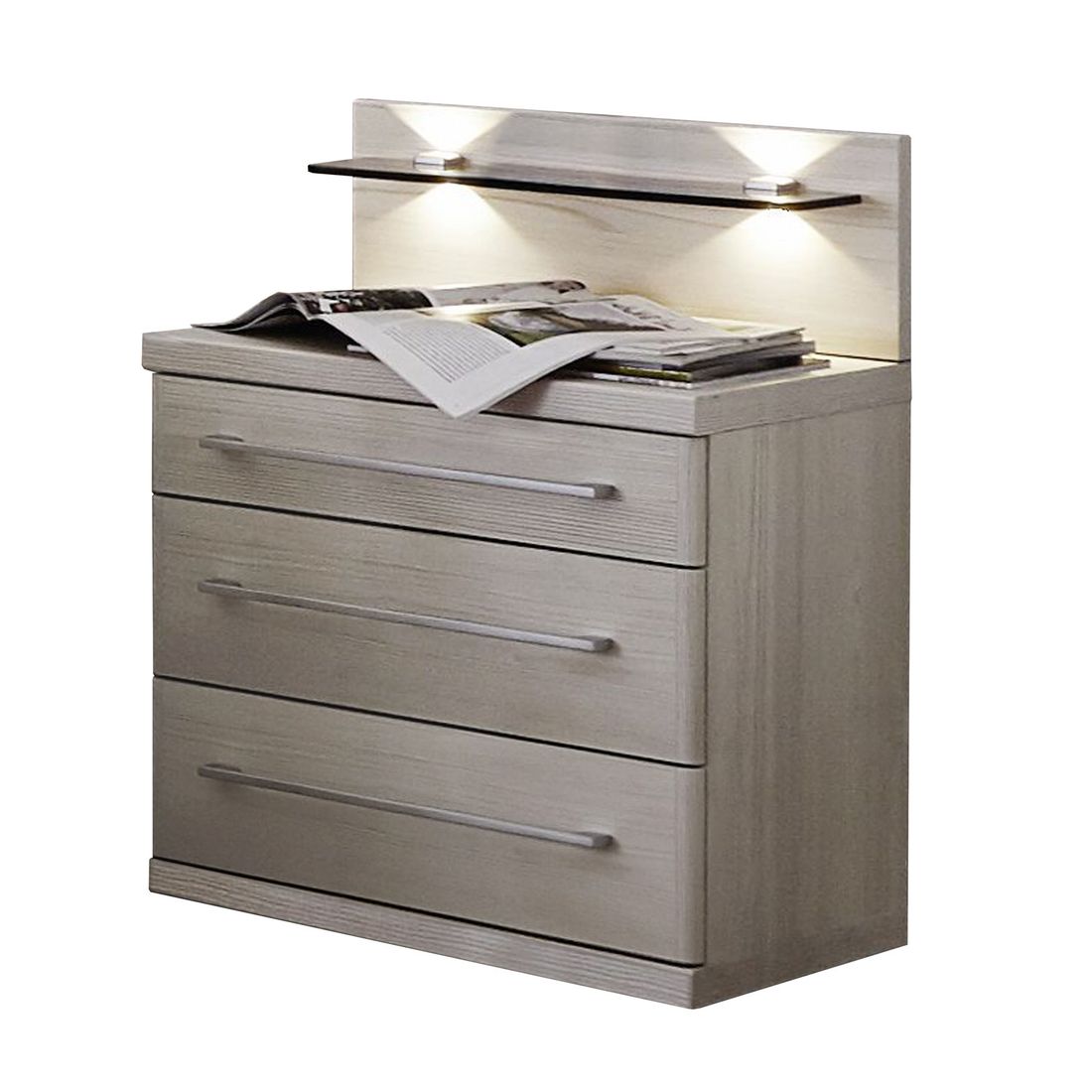 Nachttisch Apolda Lärche Dekor H 52cm