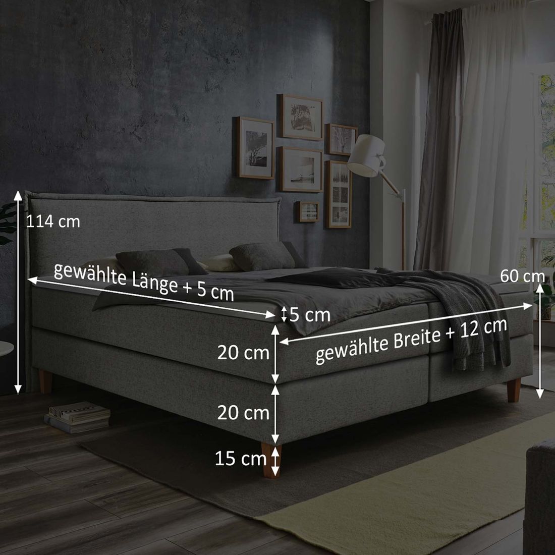 Boxspringbett Zibo