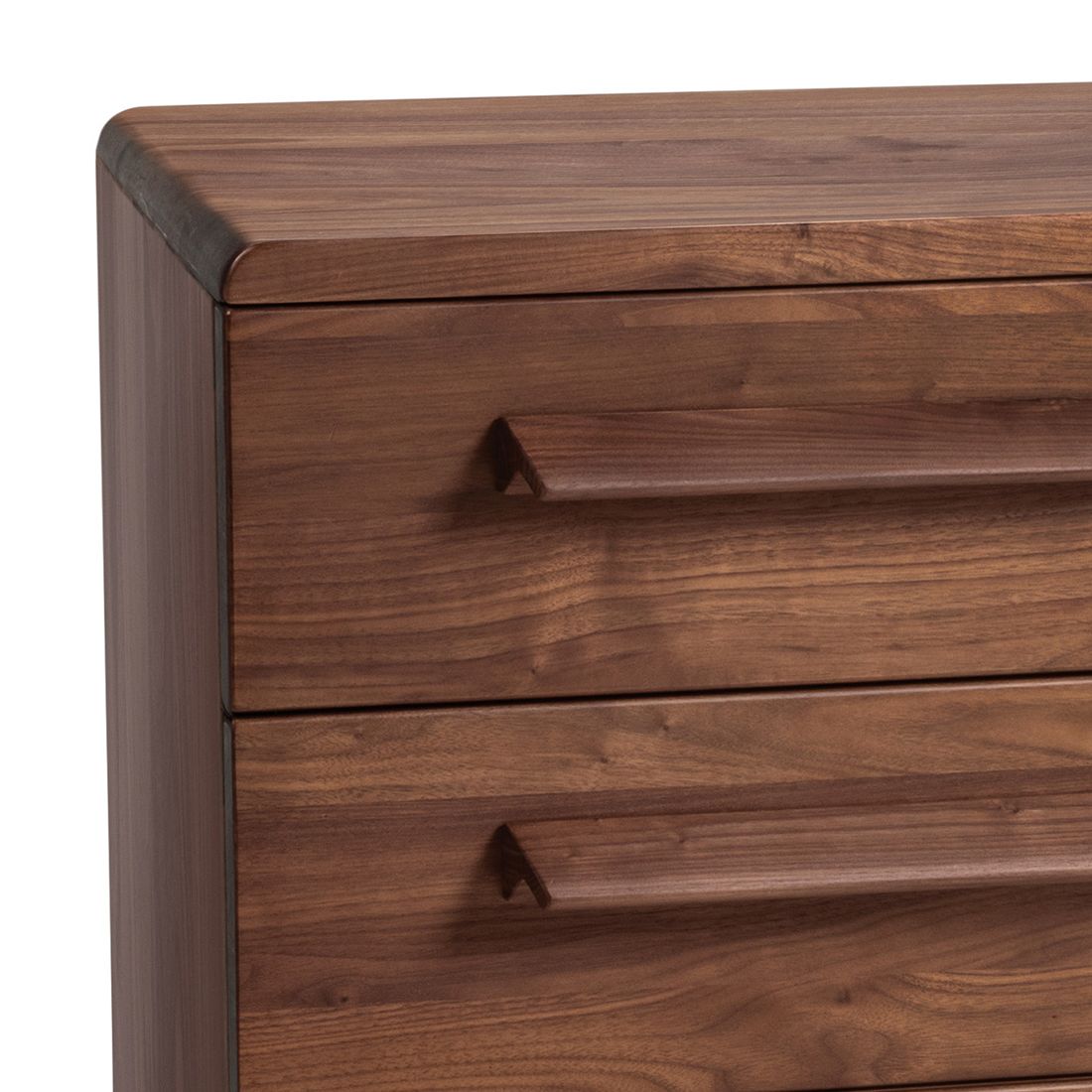 Nachttisch Malea Nussbaum Massivholz H 57cm