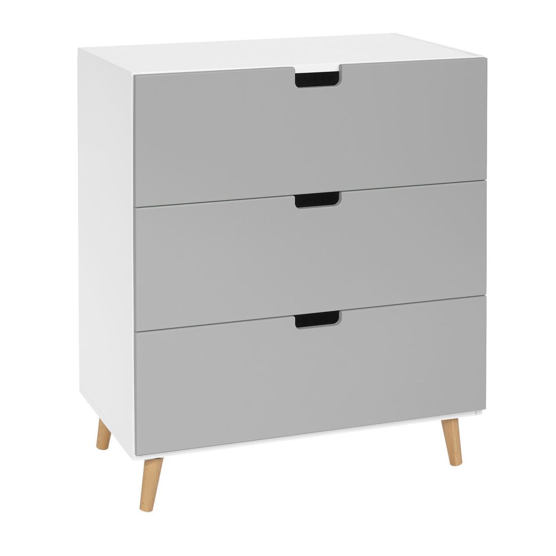 Kommode Kids Town Retro teilmassiv mit Schubladen