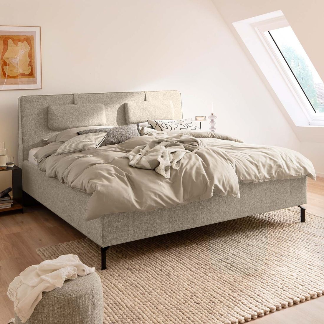SCHÖNER WOHNEN-Kollektion Polsterbett Madrid Komfort Webstoff 180x200 cm