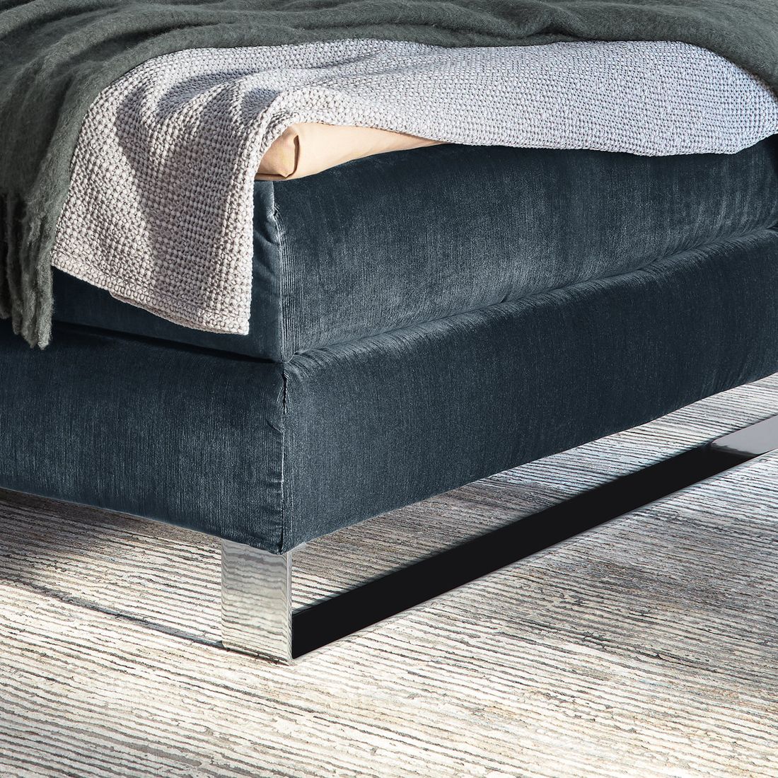 MUSTERRING Boxspringbett Elias JAB Kollektion Kopfteil geteilt