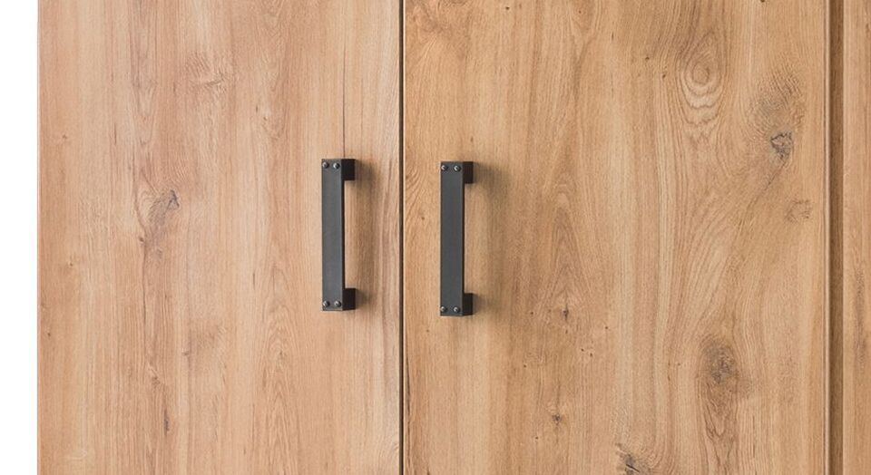 Drehtüren-Kleiderschrank Nolan Eiche Dekor