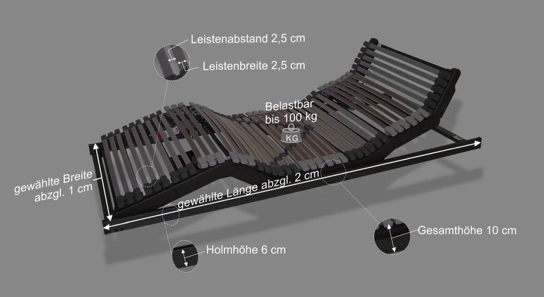 orthowell Lattenrost royalflex elektrisch verstellbar