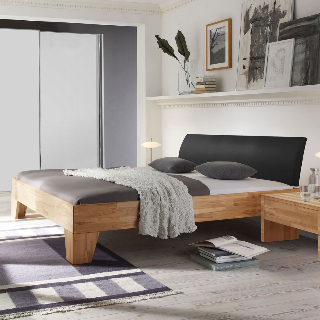 Bett Treyve Kernbuche Massivholz