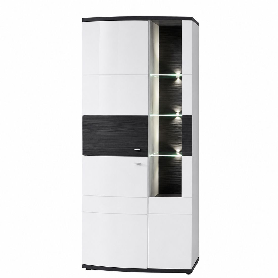 Wohnconcept Terrazzo Vitrine mit Beleuchtung 90x43x205cm