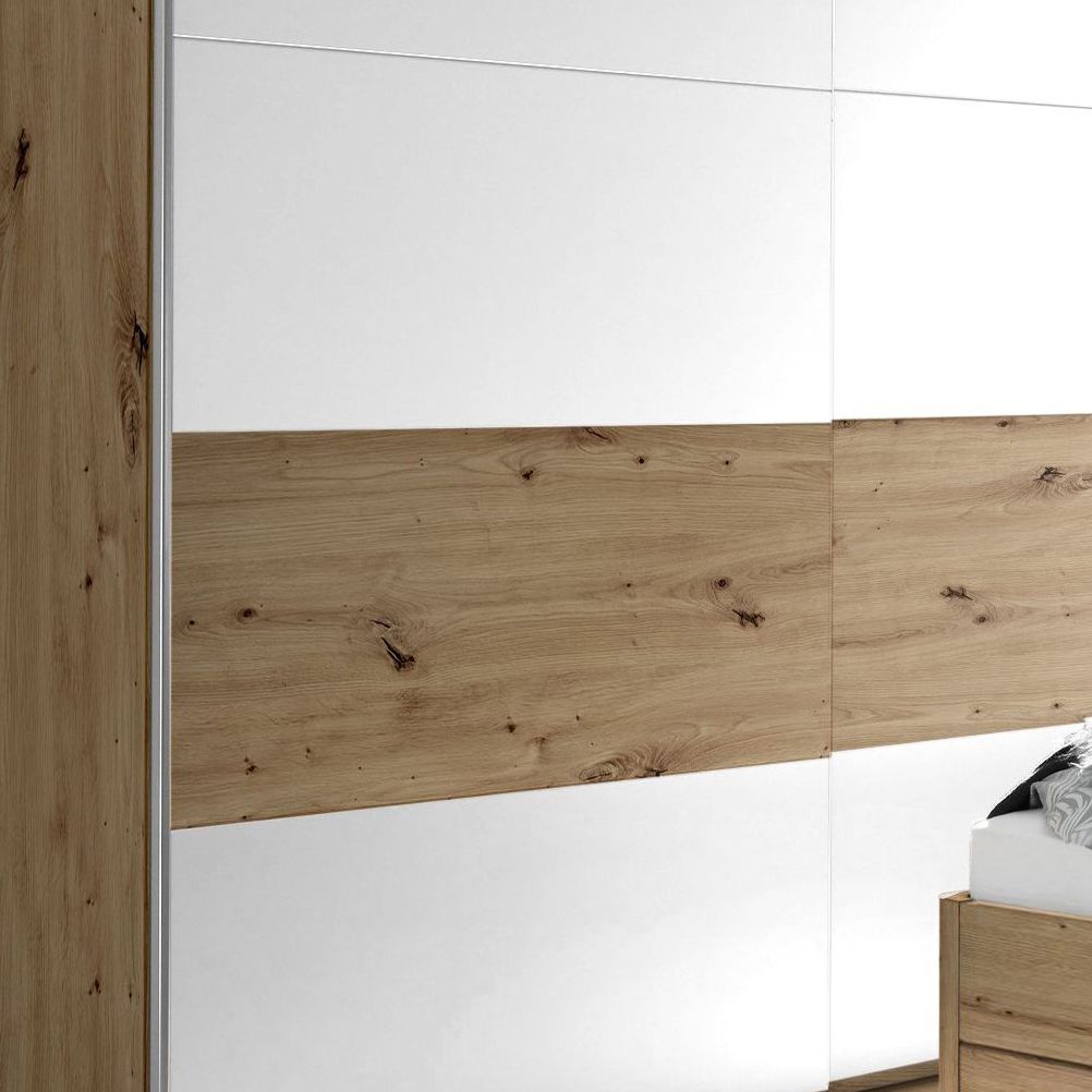 Schwebetüren-Kleiderschrank Duana Eiche Dekor 215x210cm