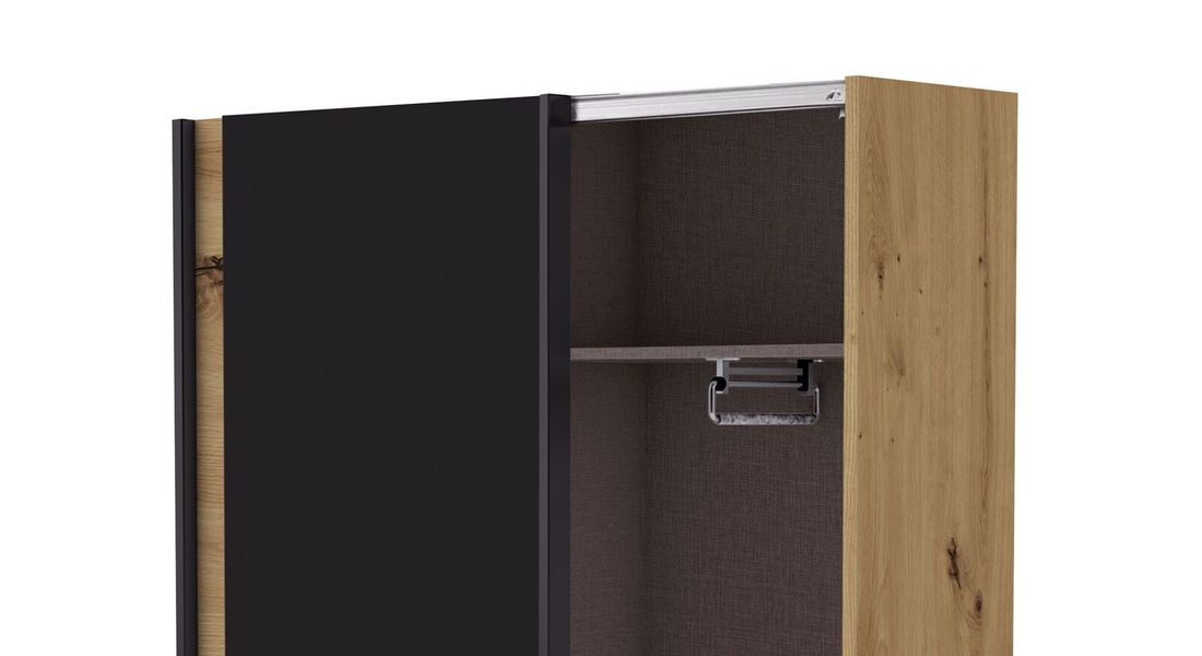 Schwebetüren-Kleiderschrank Nardo Eiche Dekor
