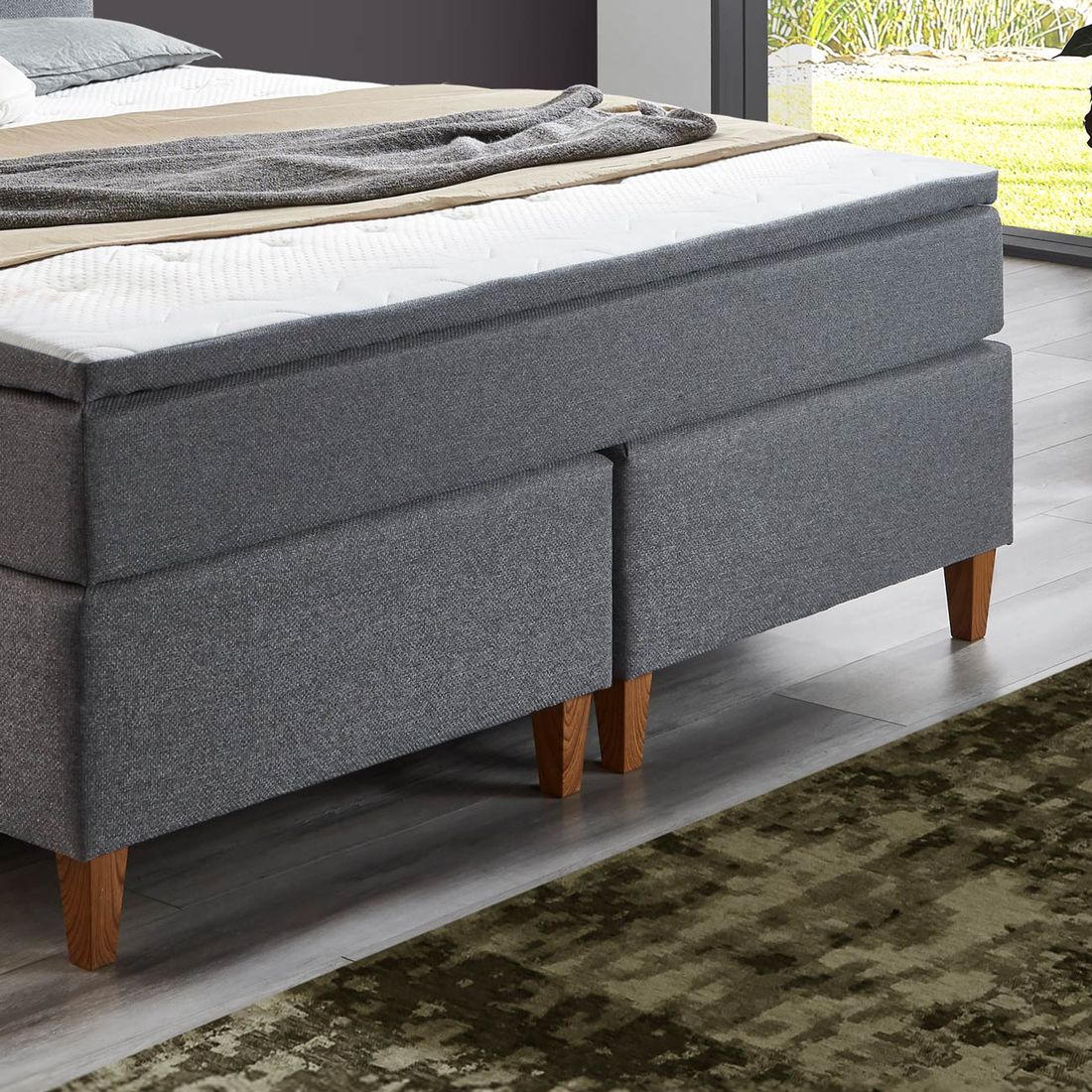 Boxspringbett Marek Webstoff