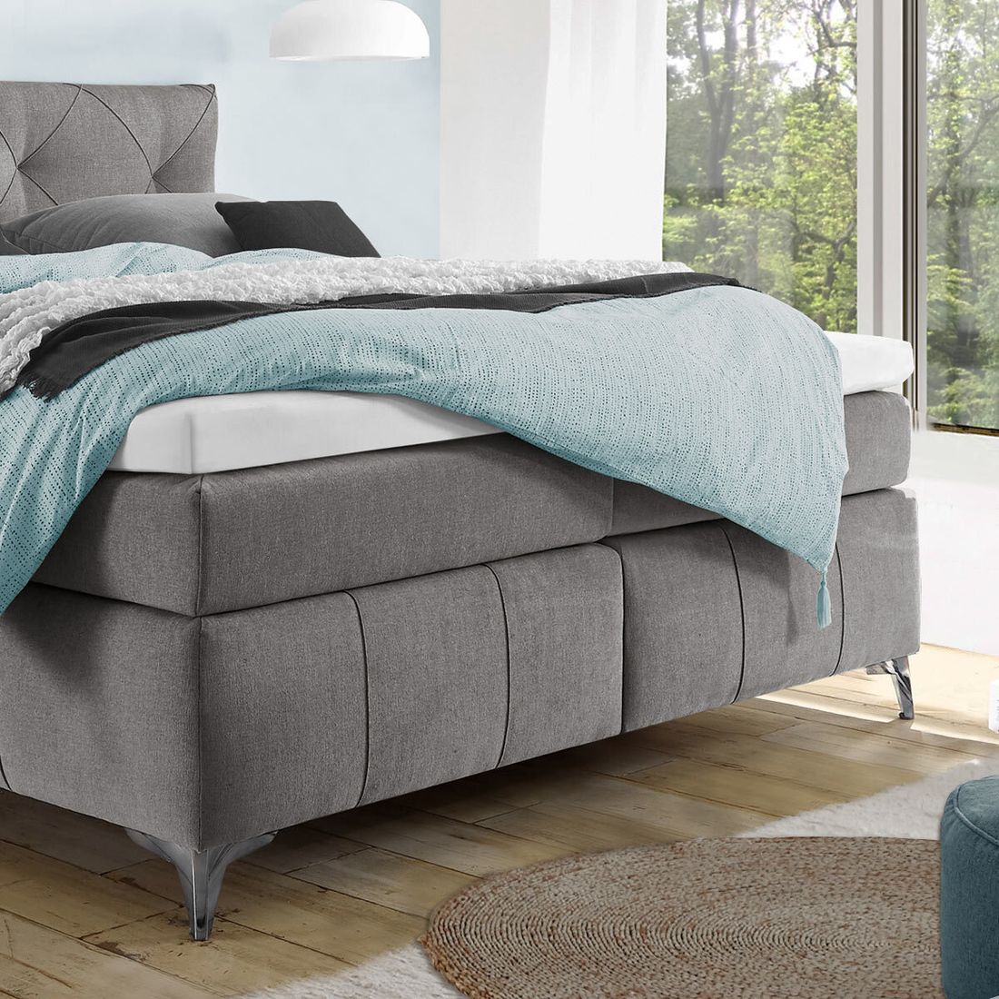 Boxspringbett Aidan Microvelours