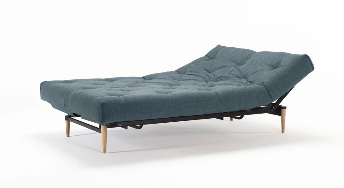 Schlafsofa Shapiro Webstoff/Cord mit Lattenrost und Stauraum