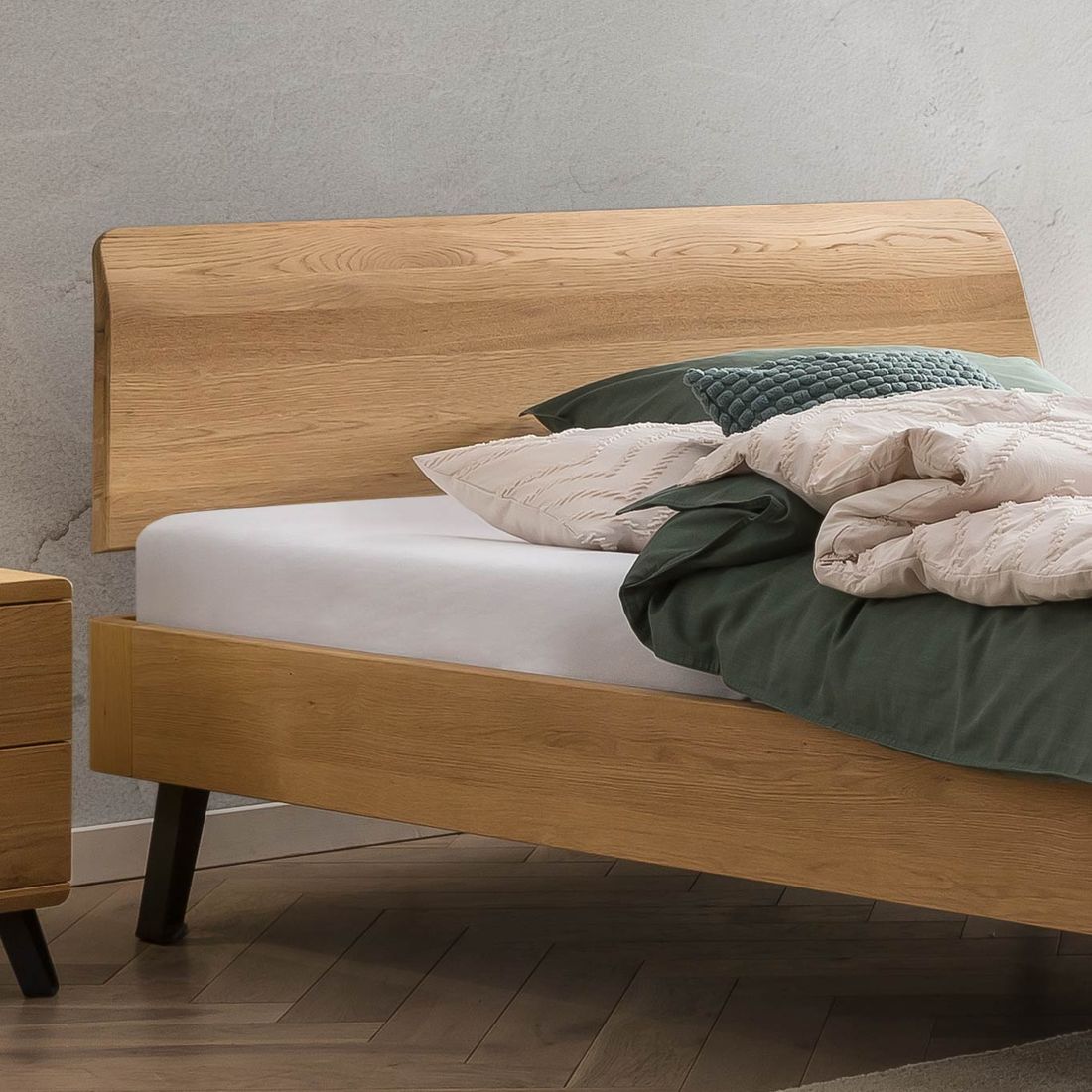 Bett Edimt Eiche Massivholz